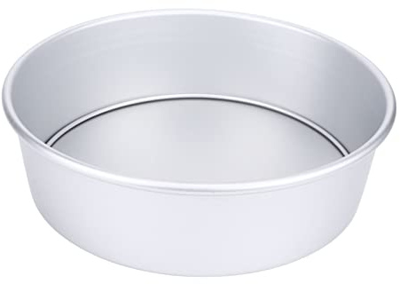 Cocoarm Stampo per Torta Rotondo da 10 Pollici Stampo per Torta Rotondo in Alluminio Anodizzato con Base Rimovibile per Cottura Profonda 3,07 Pollici per Torte a Strati Cheesecake Pie Bakers Feste