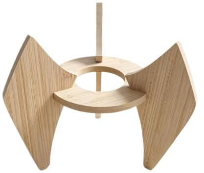 Basketställ, förvaring av träskrivbord, bordsdekoration
