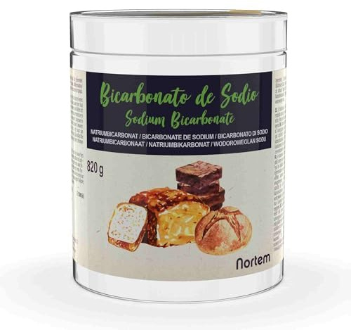 Nortembio Natron Lebensmittelqualität 820 g Lebensmittelzusatzstoff für Küche & Backen, Gourmet-Qualität, Hohe Reinheit 100% Natürlich + GRATIS eBook