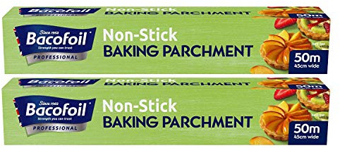 Bacofoil 450mm x 50m Non Stick Baking Paper, 2 Pack