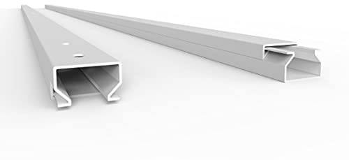 SCOS Smartcosat Kabelkanal, 15x10 mm, 5x2 m, Weiß, schraubbar | PVC, UV-beständig, Innen & Außen, 5 Stangen à 2 m = 10 m, Made in Germany