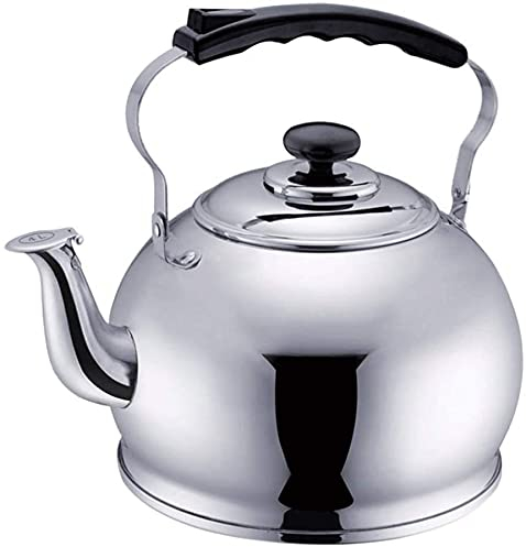 ZHANGZONG Bouilloire INOX Théière en Fonte Bouilloire sifflante Bouilloires à thé en Acier Inoxydable pour Dessus de cuisinière, théière sifflante, Accessoires de Cuisine à Eau Chaude. pour l
