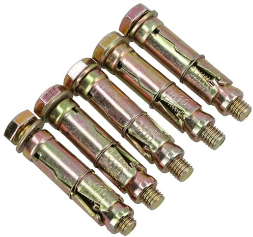 M10 10 mm x 70 mm Spreizschraube für Mauerwerkhülsenanker, 5 Stück