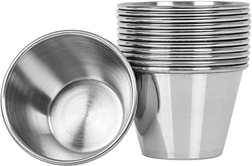 LOW&EE® Flaneras en Acero Inoxidable - Molde para flan - Flaneras individuales - Molde Repostería Antiadherente - Postres - Salsas - 12pzs - Ø8 cm