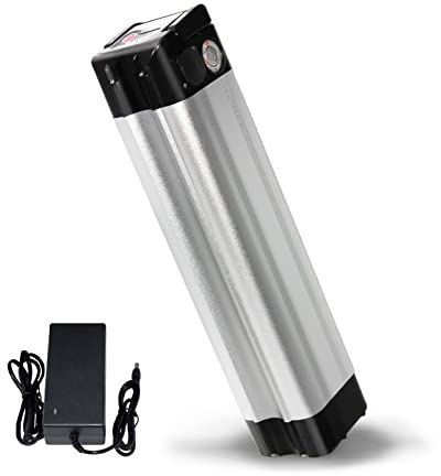 Con caricabatteria 24V 12Ah e-bike batteria Li-Ion bici elettrica forma whitebait per Phylion, MiFa, Rex, Prophete (24V12Ah)