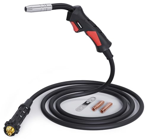 ARCCAPTAIN MIG MAG Torcia di saldatura MB15 Bruciatore 15AK 180A 3 m, con attacco europeo per saldatrici a gas di protezione MIG MAG