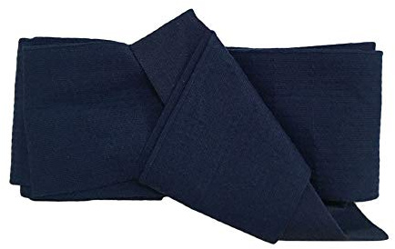 G-LIKE - Ceinture Obi japonaise pour Kimono - Ceinture de judo traditionnelle vintage pour homme, noir foncé, taille unique