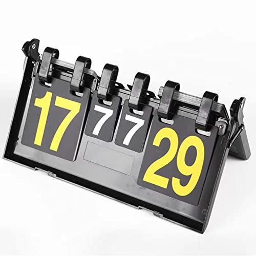 WYRMB Flipping Scoreboards 6-stellig, tragbarer Scoreboard Flipper, Multi Sports Score Flip Scoreboard Score Keeper für Spiele Fußball Basketball Tennis Softball
