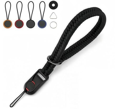 Handschlaufe Kamera mit Schnellverschluss, verstellbarer Paracord Gurt