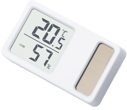 Jauge numérique de mesure de la température et de l'humidité pour maison, chambre de bébé, bureau, thermomètres à énergie solaire, hygromètre