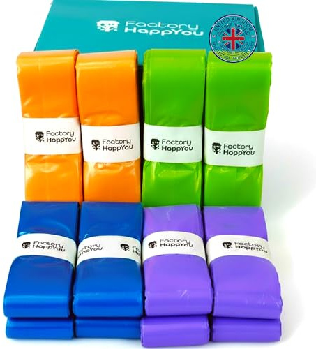 Factory HappyYou® – Pack 8 XXL Compatible con Angelcare y Tommee Tippee, entre otros muchos. Recambio -para Papelera Pañales Bebe - Contenedor Pañales – Escudo Antilolor – 7,5 metros por recambio