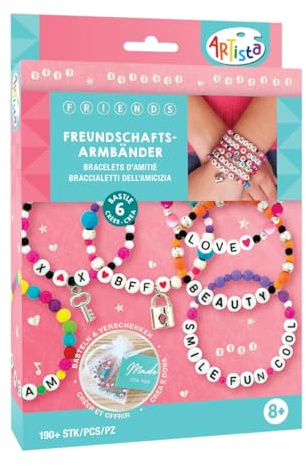 ARTISTA 9342999 Bastelset Freundschaftsarmbänder, Schmuckbastelset, DIY Schmuckset für Kinder ab 8 Jahren