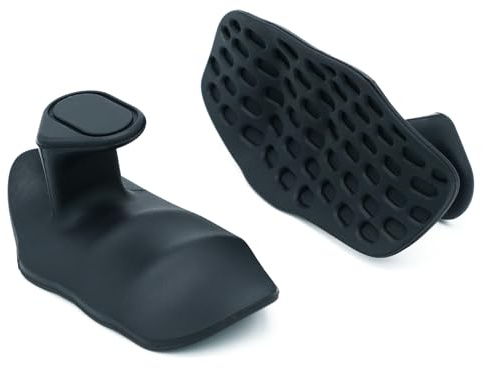 Grips antidérapants Gym-Grips noirs - Grips antidérapants pour éviter les callosités lors de la musculation, tractions, exercices d'haltères - Poignées ergonomiques alternatives aux gants de fitness
