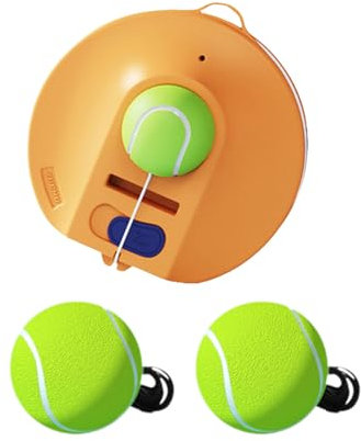 Vynetra Tennistrainer mit Schnur, tragbares Trainingswerkzeug, Einzel-Tennis-Übungsgerät für Anfänger, Sportübungen