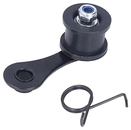 HELEVIA Tenditore a Rulli a Catena Pesante, Guida a Molla in Metallo per Bici di Terra ATV Scooter, con Boccola in Acciaio Senza Soluzione