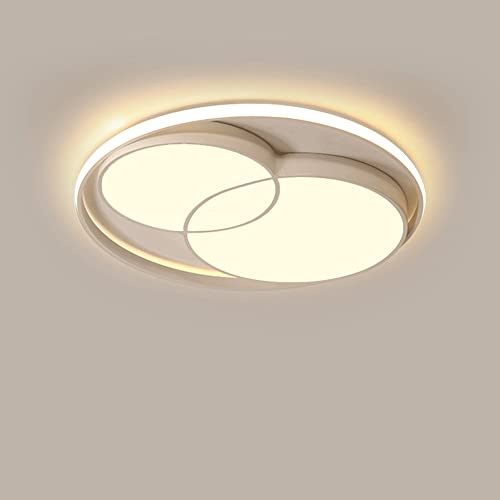 Lampadiers, Moderni semplici Cerchio Nero Semplice a Filo a Filo a sfioramento della Luce Ultra-Sottile da 1,9 Pollici Lampada a soffitto Senza Cucitura a Trasmissione ad Alta Luce per Il soffitto