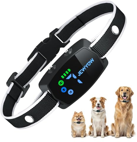 Jewyow Collier Anti Aboiement Chien, Détection Intelligente des Aboiements