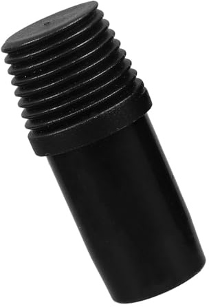 TEHAUX German Threaded Handle Adapter for Mop and Broom Metal Connector with Firm Threaded Tip Easy Installation Replacement for Paint Roller Extension Poles and Telescoping Rods Black