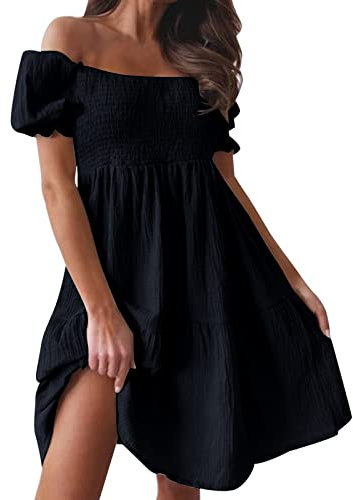 Vestido Blanco Pirata Mujer, Disfraz De Pirata Medieval, Vestido Bohemio De Verano para Mujer, con Hombros Descubiertos, Mangas Abullonadas, Volantes, Fluido, Vestido Playero Midi.