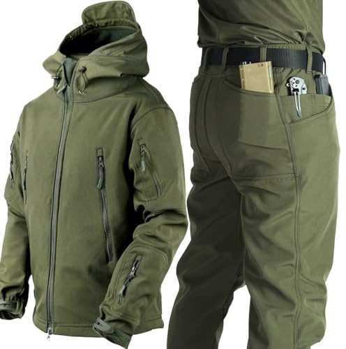 Onsoyours Taktische Herren-Kampfuniform Camouflage-Set Jacke und Hose Anzug für Armee Militär Airsoft Paintball