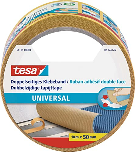 tesa Nr.56171 - Cinta adhesiva doble cara (10 m), Beige