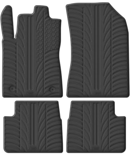 Satz Gummimatten kompatibel mit Citroën C3 11/2016- (T Profil 4-teilig + Montage-clips)