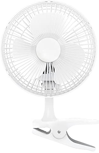 GrowPRO Mini-Ventilator mit Clip, leise, 2-Stufen regelbar, 15Watt, idealer Tischventilator im Büro, Schreibtisch, Schlafzimmer