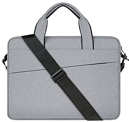 RAINYEAR Funda Maletín Bandolera para Portátil Compatible con MacBook Air Pro Chromebook Surface Bolsillos Bolsa con Correa Ajustable y Asa