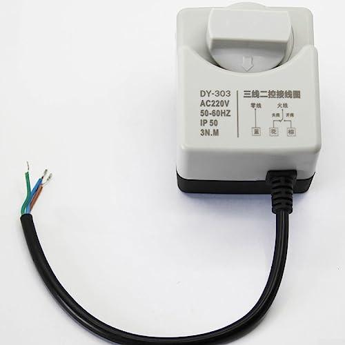 Vanne à bille électrique en laiton DN15 - 2 voies - Interrupteur actionneur électrique AC 220 V