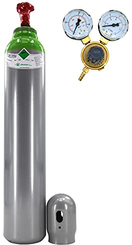 Bombola Gas Bottle Welding Gas MIX Argon (82%) + CO2 (18%) Mixed 1,9 m³ 8 litri 200 bar MIG TIG TIG TIG TIIG Misto con minore