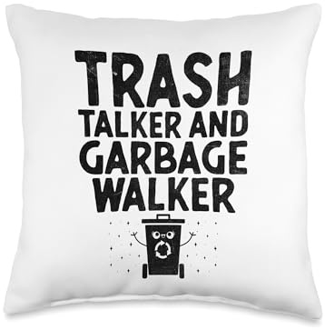Garbage Man Garbage Truck Trash Collector Waste Management Throw Pillow