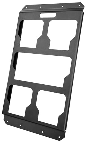 Piastra di montaggio compatta compatibile con sistema Milwaukee Packout, base di montaggio in alluminio per cassetta degli attrezzi, montaggio a parete, pavimento e veicolo, robusta piastra di base