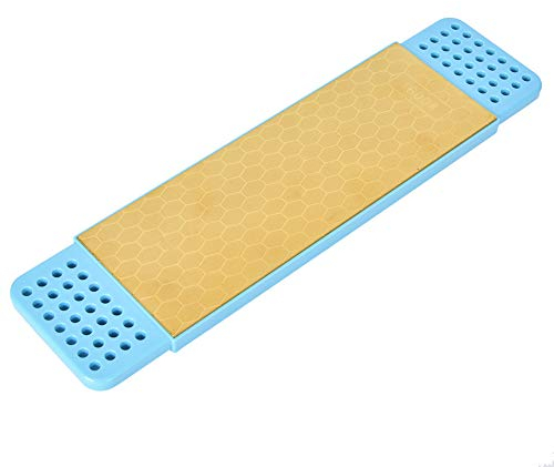 Pierre à Aiguiser Diamant Double Face, Haute Précision avec Matériau Diamant pour Patins à Glace