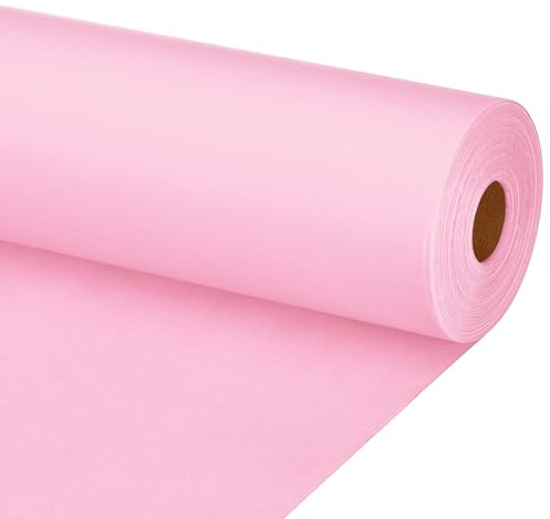 PATIKIL Zeichenpapierrolle 90cm x 40m Zeichenpapier 80 g/m² Papierrolle Kraftpapier Malpapier Skizzenpapier Bastelpapier für Staffelei Malen Handwerk Geschenkverpackung Pink