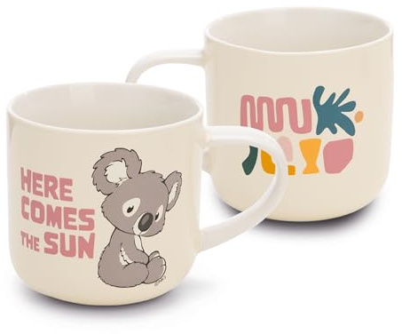 NICI Tasse Koala 420ml 9,5x9,5cm coloré - Gobelet Tasse à thé Tasse à café Tasse en Porcelaine avec Anse pour Boissons Froides et Chaudes - Super idée Cadeau