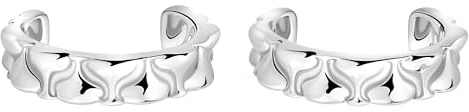 SOFIA MILANI - Damörhängen i 925 Silver - Öronmanschetter med Hjärta - E2732