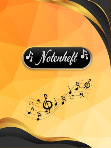 Notenbuch Schlagzeug DIN A4 Notenheft Schlaginstrumente Musikunterricht Trommeln Notenlinienheft Große Lineatur Glockenspiel Maracas Glocken Triangel ... Xylophon Rasseln Musiker Gongs B09B