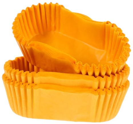 Pirottini Ovali di Carta Gialli, Resistenti al Forno per Dolci