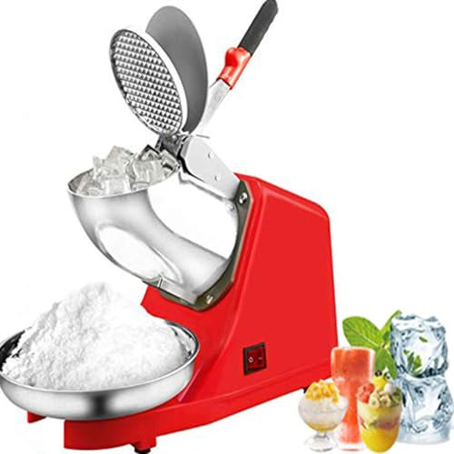 Tritaghiaccio Elettrico, Tritaghiaccio Elettrico per Uso Domestico e Commerciale, Macchina per Ghiaccio Tritato, per Gelato, Cocktail, Succo Freddo