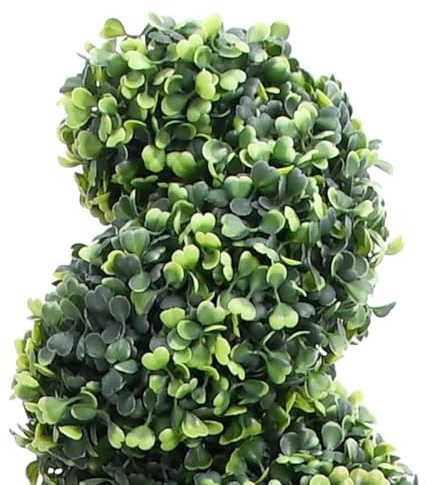 Eleganz Künstlicher Buchsbaum Spiralform 89 cm im Topf - Kunstpflanze für Innen & Außen, pflegeleicht & witterungsbeständig, perfekt für Garten, Balkon oder Wohnzimmer