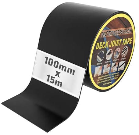 HOMKITEN 15m Dach Reparaturband Selbstklebend Dachrinne mit microsealant plus, Wasserdicht Effektiv, Langlebig und Universell Einsetzbar, Selbstklebendes Klebeband, Schwarz – 100 mm x 15m