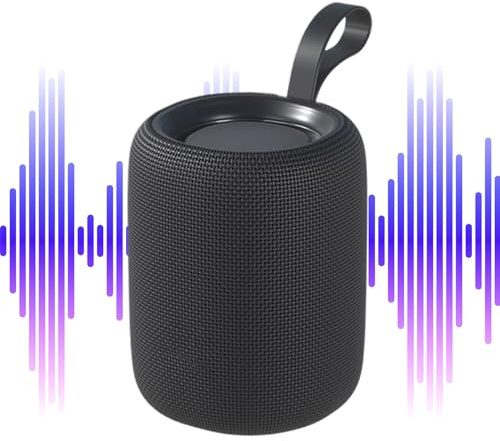 Generico Altoparlante Portatile | Altoparlanti Desktop Senza Fili Per PC - Subwoofer Impermeabile con Luci RGB e Ingresso Scheda per Palestra Piscina Spiaggia Doccia Auto