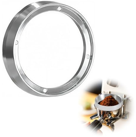 wilcractk Anello dosatore per caffè, 51 mm, imbuto magnetico, in alluminio, accessorio robusto, per farina di caffè, riempimento uniforme di alta qualità, per la casa e il caffè