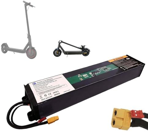 JCXYL EV Batería para Patinete eléctrico de 36 V, 6 Ah, 7,5 Ah, 7,8 Ah y 8,7 Ah. Compatible con el Patinete M365 y su batería integrada. Incluye Conectores XT60 y JST.,36v,8.7Ah