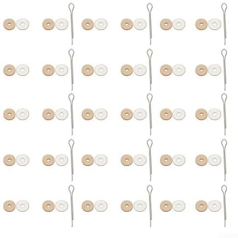 Floweringbeter 15 Piece Doll Joint Connector Kit With Wood Chips, Iron Sheets, And Pins Designed For Reliable And Doll Assembly