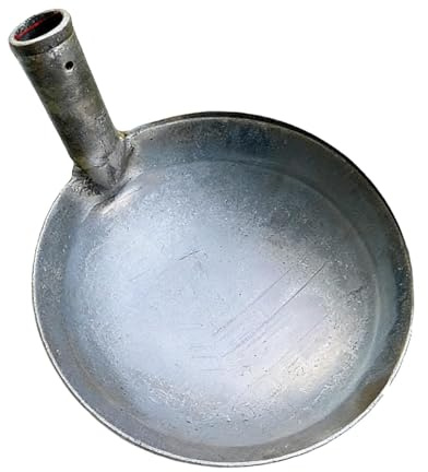 Pelle À Boue en Métal - Outil De Nettoyage De Fosse Septique | Louche D'extérieur pour Eaux Usées Et Boues | ÉCumoir Robuste pour Ferme, Gouttières Et Drainage, Modèle avec Ou sans Trous