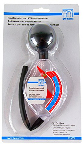 SW-Stahl 21505L Frostschutzprüfer KFZ I Frostschutztester I Kühlmittelprüfer I PKW-Kühlwasser Messung I Kühler Spindel Genauigkeit I Solar Flüssigkeitstest