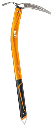 Petzl Eispickel Summit Evo, Piccozza Per Gelato Unisex Adulto, Arancione (Orange), 66 cm