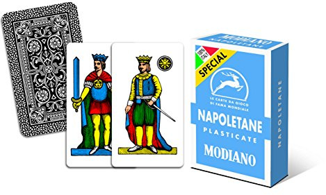 Modiano 300031 - Set Napoletane, Special Azzurre, Cartoncino Triplo, Azzurro, 40 Pezzi