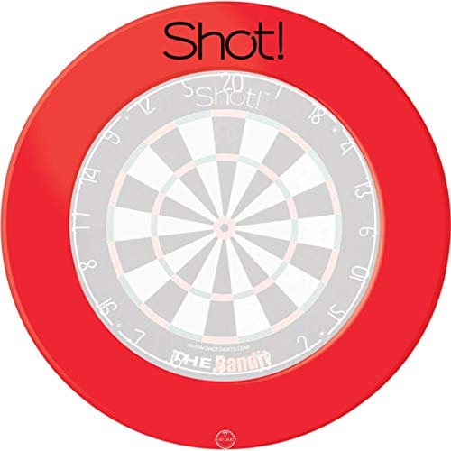 Shot! Darts 1 Stück Dartscheibe Surround Wandschutz - Profi Surround (Rot)